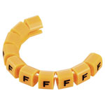 TruComponents 40991 Pre-printed Cable marker F OD 3-3.60mm