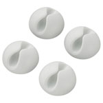 TruComponents 41015 Cable mount Self-adhesive Ø9mm Wh 4pcs