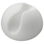 TruComponents 41017 Cable mount Self-adhesive Ø9mm Wh 1pcs