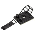 TruComponents 41041 Cable mount Adhesive/Scr fixing Ø16mm + strap Blk 25pcs