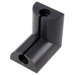 TruComponents 41044 Clip 1226937 Ø6.70mm corner fitting Blk 1pcs