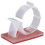 TruComponents 41053 Cable mount Self-adhesive Ø20.50-25.50mm Ecru 1pcs