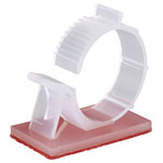 TruComponents 41054 Cable mount Self-adhesive Ø23-28mm Ecru 1pcs