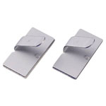 TruComponents 41092 Cable mount Self-adhesive Ø10mm Silver 1pcs