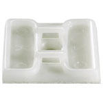 TruComponents 41122 Cable mount Self-adhesive Ø4.80mm 4x thread Clear 1pcs