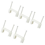TruComponents 41163 Cable clips Ø24mm 2-lug Wh 100pcs