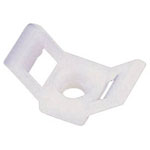 TruComponents 41186 Cable mount Screw fixing Wh 1pcs