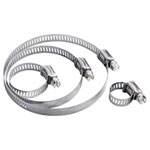 TruComponents 41206 Worm drive hose clamps Ø13-19mm Slotted hex head Silver 1pcs