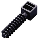 TruComponents 41214 Cable mount Ø9mm + fir tree Blk