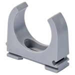 TruComponents 41215 Pipe clip Ø32mm Grey 30pcs