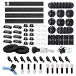TruComponents 41218 Assorted Cable mounts Ø1-40mm Blk 1 Set