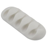 TruComponents 41245 mount Self-adhesive Ø6mm Wh 1pcs