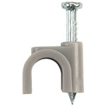 UniStrand 7mm Round Cable Clip Grey - Pack of 100