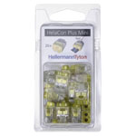 HellermannTyton 148-90054 HCPM Connector clip 2-pin 20pcs transparent/yellow