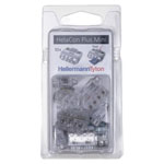 HellermannTyton 148-90056 HelaCon Connector clip 10pcs 4-pin transparent