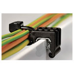 HellermannTyton 156-00843 T50ROSEC23 Cable Tie with clip 200mm black