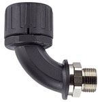 HellermannTyton 166-22503 Hose tail black M20 90° quick fitting 1pc