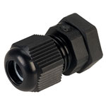 Jacob 50007M12PASW M12 Black Dome Cable Gland