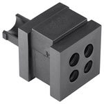 HellermannTyton 440-00022 VarioPlate Cable entry system 4-hole black