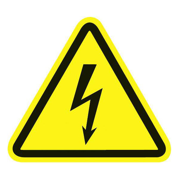 HellermannTyton 597-61200 caution sign danger: high voltage 100pcs