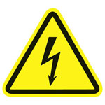 HellermannTyton 597-61200 caution sign danger: high voltage 100pcs