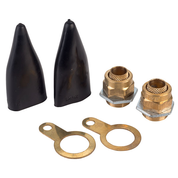 Hellermann Tyton BW20S 20mm Small Brass Cable Gland Kit Rapid Online