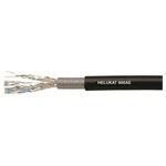 Helukabel 802168 Ethernet Cable CAT 7e S/FTP 4x2x0.258mm² Black/metre