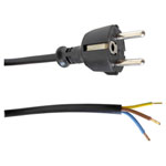 Helukabel 84470-1 mains Cable black 5m for moist rooms medium demands