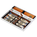 Kirschen 1171000 Ripping Chisel Set Beech Stock Velour Bag 6 Pcs