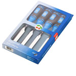 Kirschen 1198000 Ripping Chisel Set 4 pcs Hand-Forged High Carbon Steel