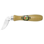 Kirschen 3360000 Groove Carving Knife Curved Edge Hardwood Handle