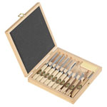 Kirschen 3441000 Groove Cutting Set 11-Piece in Wooden Box