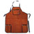 Kirschen 3580000 Apron Velour Leather Suede Comfortable Orange Riveted