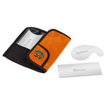Kirschen 3823000 Scraper Set 3 Piece in Velour Leather Case