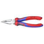 KNIPEX 08 25 185 Needle-Nose Combination Pliers Chrome-Plated 192 mm
