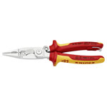 KNIPEX 13 96 200 T Pliers for Electrical Installation VDE Insulated Tether 200mm
