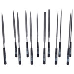 KS Tools 140.3050 Needle Files Set, 12 Pcs, 145mm