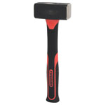 KS Tools 142.5101 Club Hammer, Fiberglas Handle, 1000g