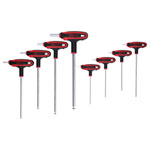 KS Tools 151.8155 T-Handle Ball Ended Hexagon Key Wrench Set, 8 Pcs