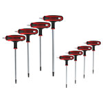 KS Tools 151.8165 T-Handle Torx Tamperproof Key Wrench Set, 8 Pcs