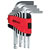 KS Tools 151.4780 Ball Ended Hexagon Key Wrench Set, 10 Pcs, Short, 1.5-10mm