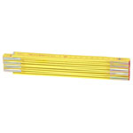 KS Tools 300.0060 Wooden Folding Rule, Yellow, 2M
