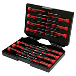 KS Tools 500.7170 Precision Screwdriver Set, 14 Pcs, Ph, Slotted And Torx