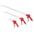 KS Tools 515.1921 Pneumatic Blow Out Pistol Set, 3 Pcs, 95-510mm