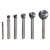 KS Tools 515.3281 Hard Metal Ball Milling Burr Form D, 3mm