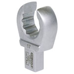 KS Tools 516.2517 9X12mm Open Push Fit Ring Spanner (Box Wrench), 17mm