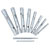 KS Tools 518.0900 Pipe Head Spanner Set, 10 Pcs, 6X7-20X22mm