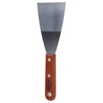 KS Tools 907.2265 Stainless Steel Scraper, 75mm, Wooden Handle
