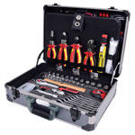 KS Tools 911.0628 1/4" + 1/2" Electrians Tool Set, 128 Pcs