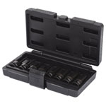 KS Tools 911.0901 1/2 Impact Bit Socket Set For Torx Screws 8 Pcs T30-T80, Long